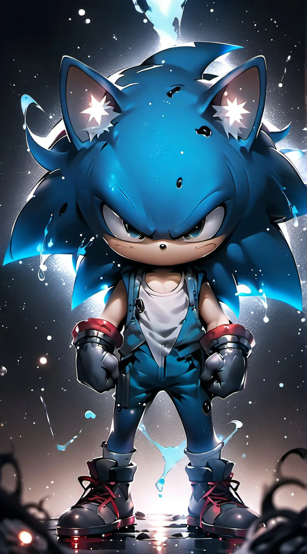 ai character: Sonic birthday  background