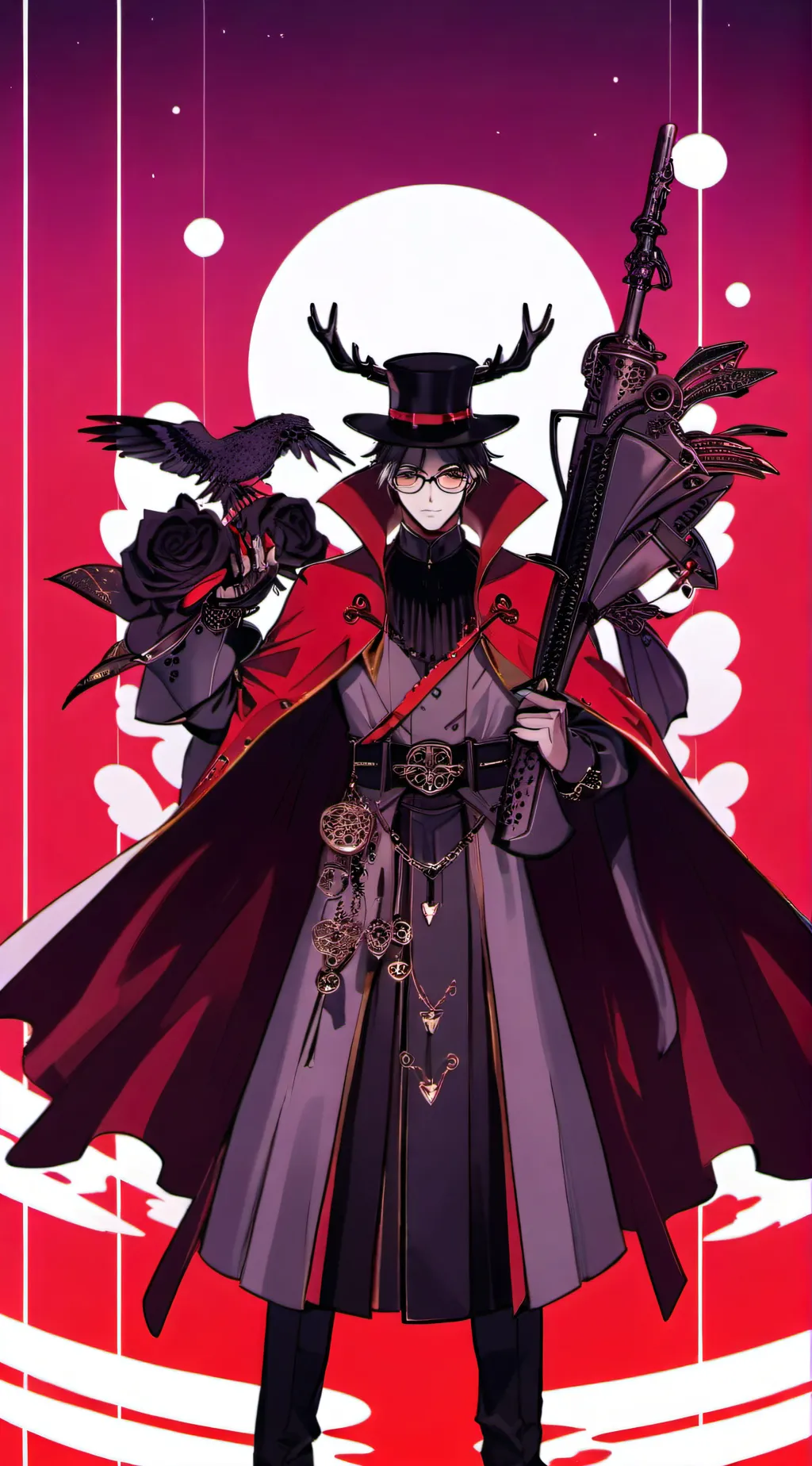 ai character: Valentino From hh~ background