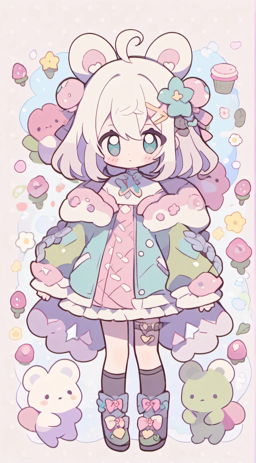 ai character: UV background