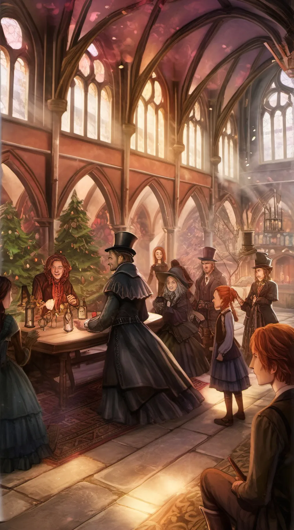ai character: hogwarts background