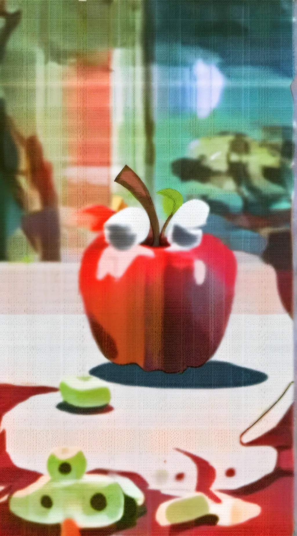 ai character: Bad Apple background