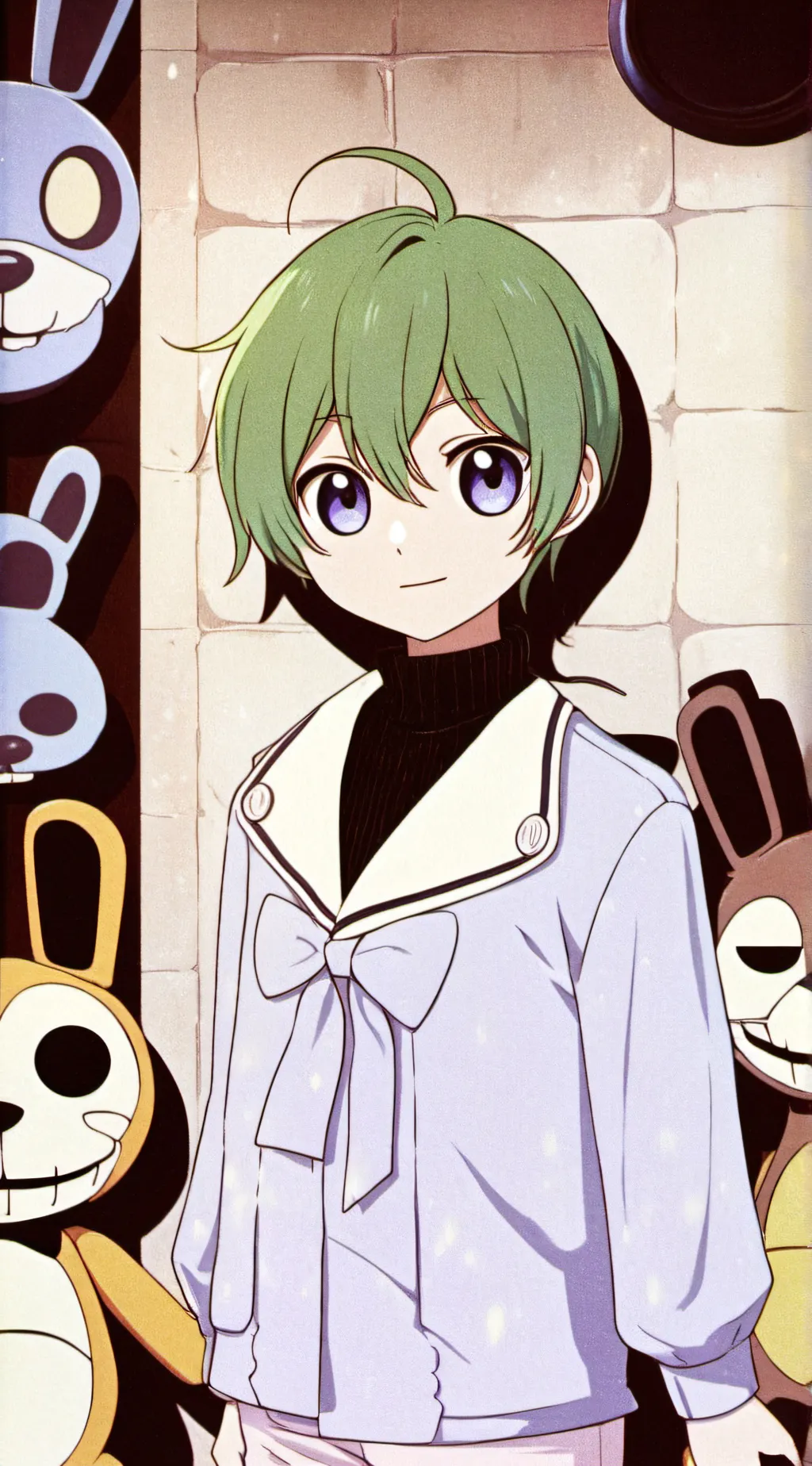 ai character: SUN AND MOON background