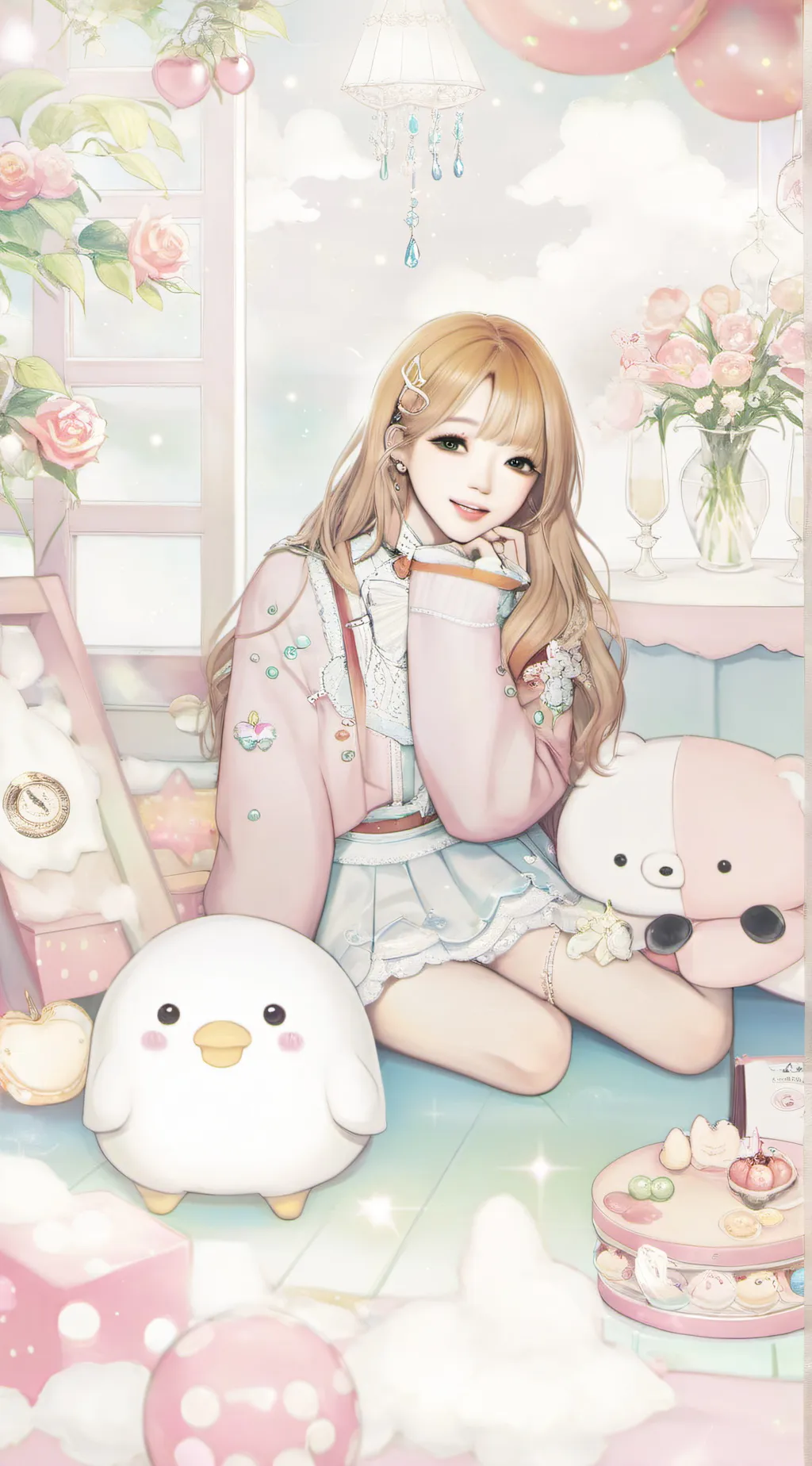 ai character: Top hat group background