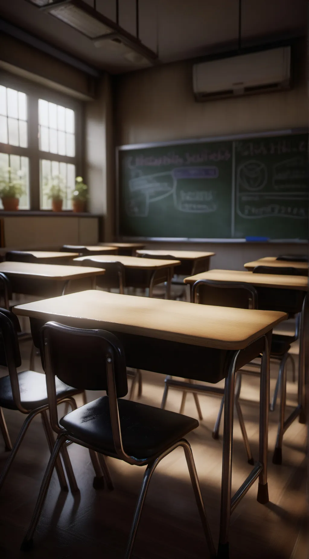 ai character: school shooting background