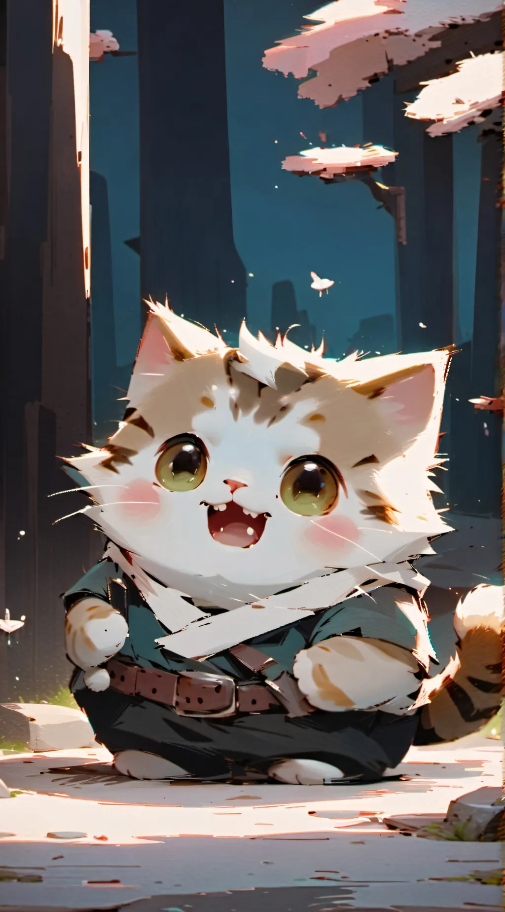 ai character: fat cat background