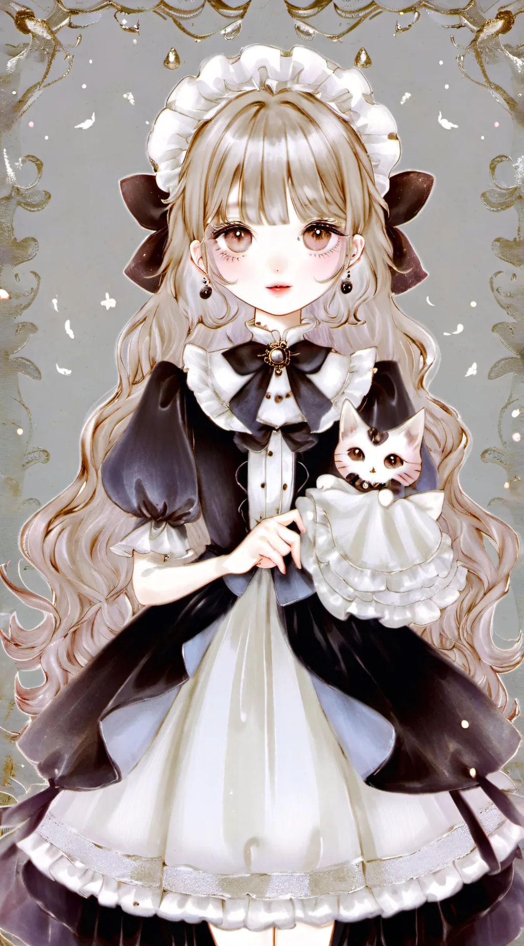 ai character: gacha heater  background