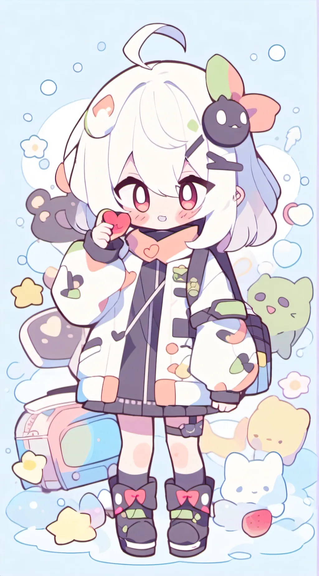 ai character: Teenage hh  background