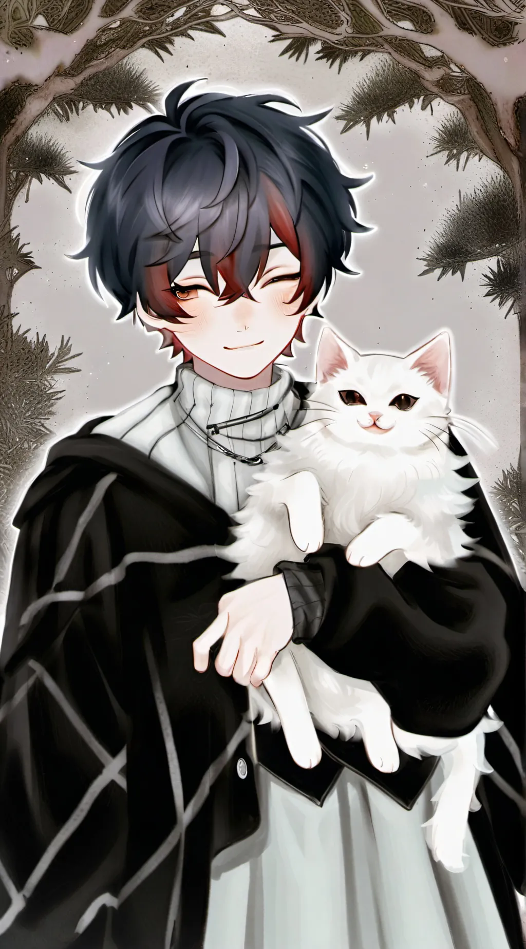 ai character:  Cuddle monster background