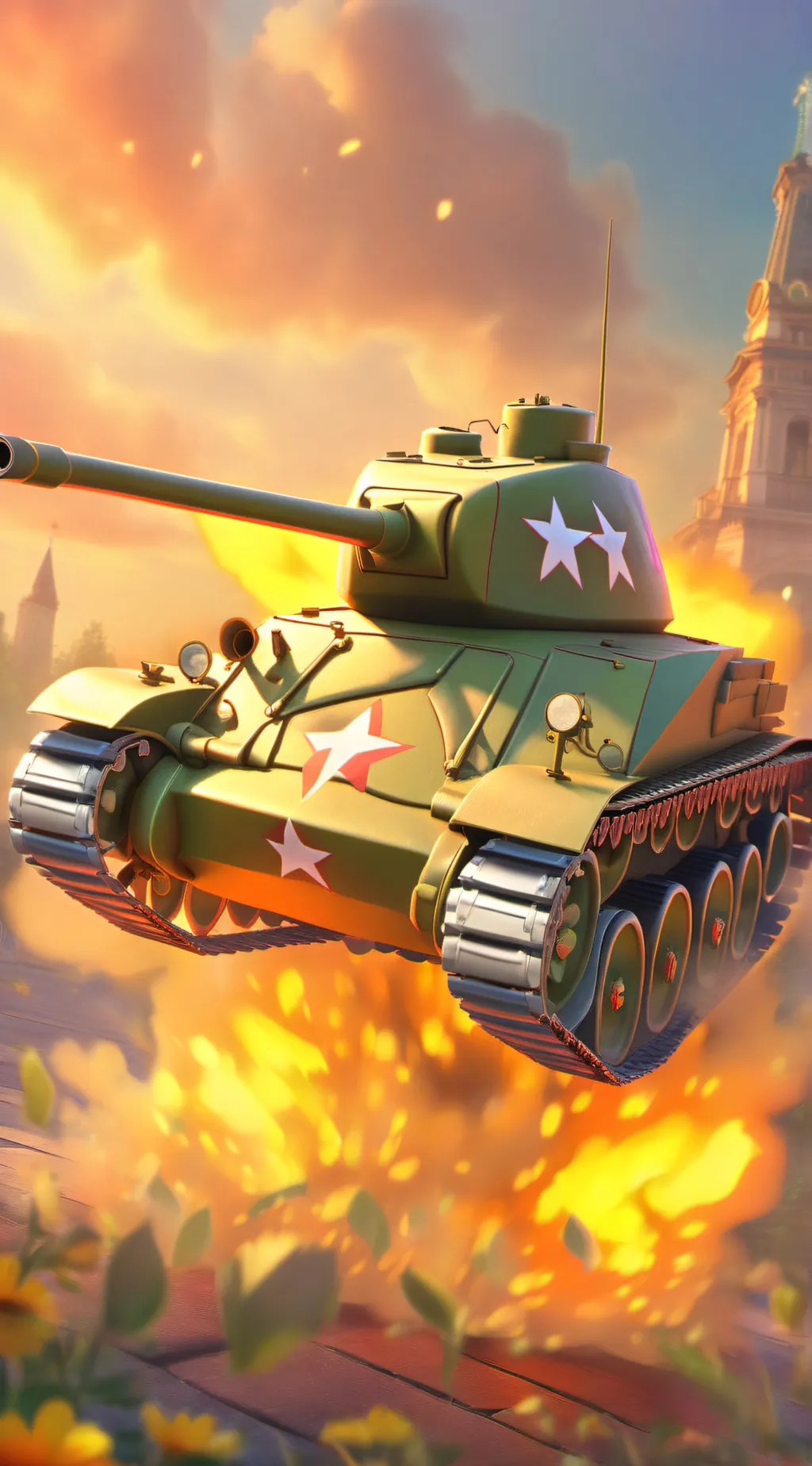 ai character: Tanks are friends  background