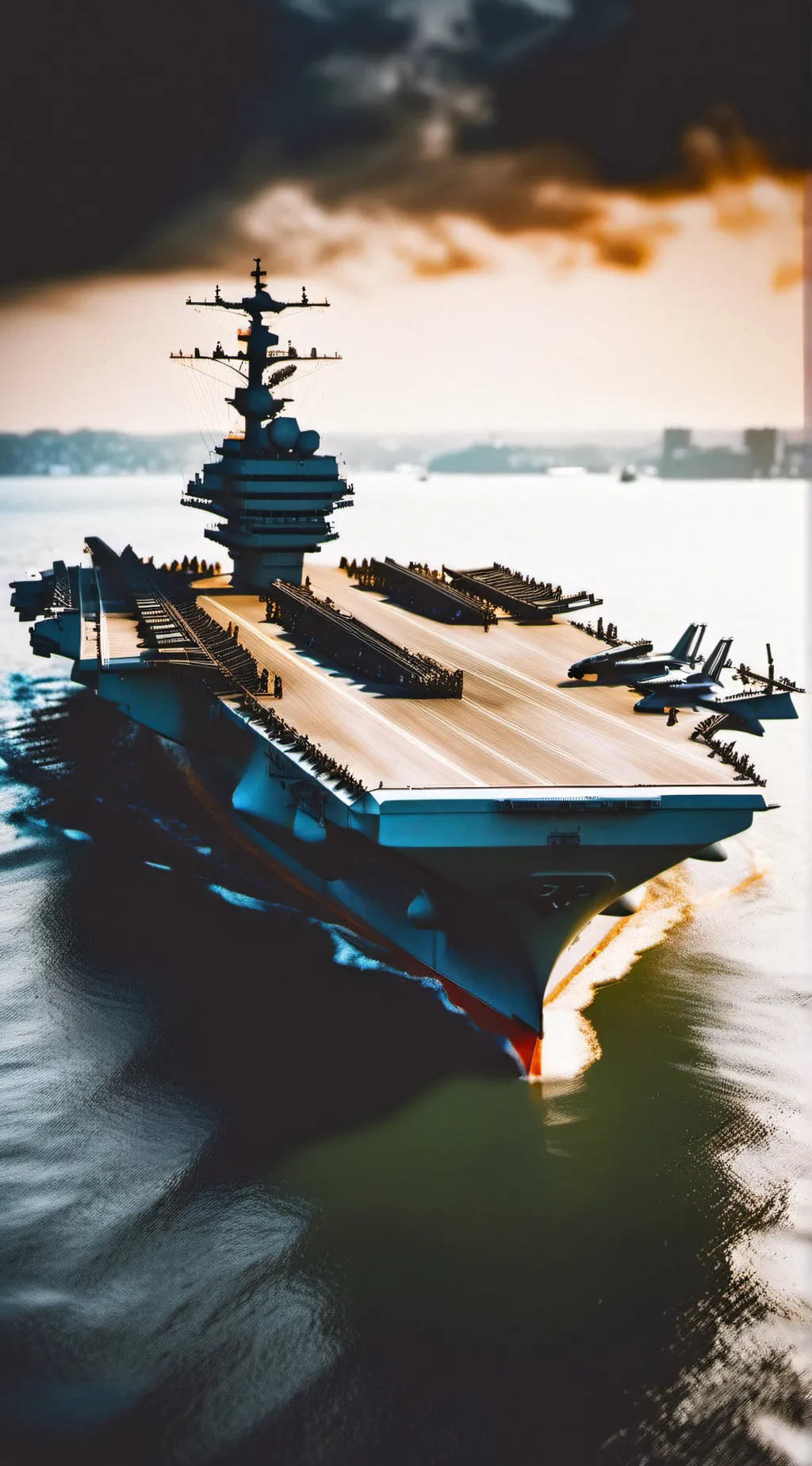 ai character: aircraft carrier background