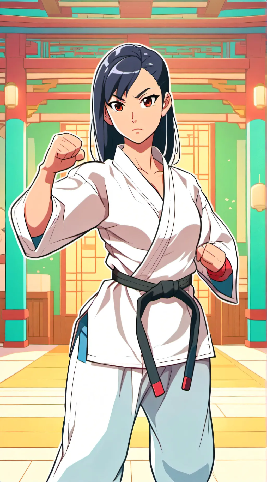 ai character: Ritsuko Nishitani  background