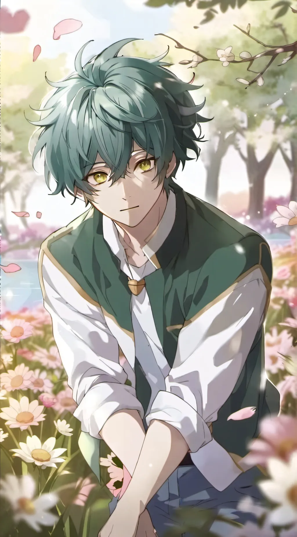 ai character: Izuku midoriya  background