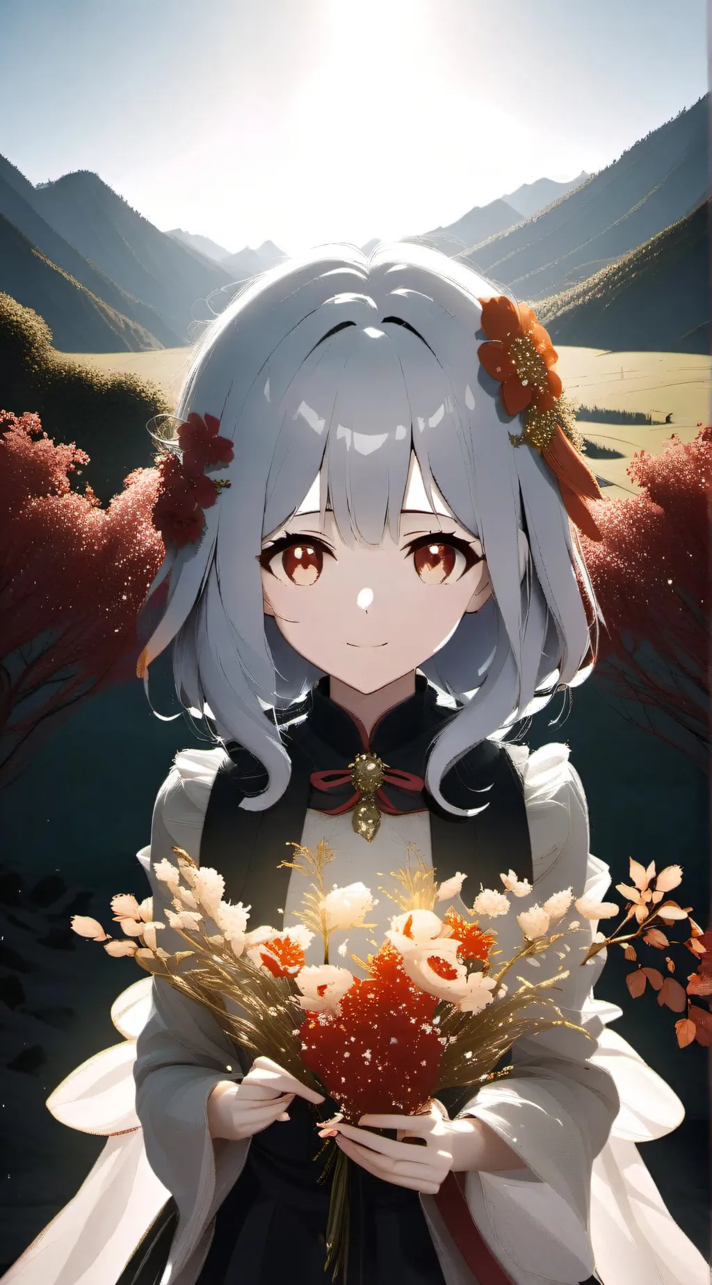 ai character: Rose background