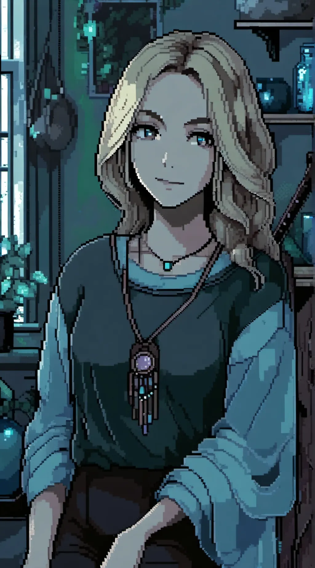 ai character: Pauline Flemming  background