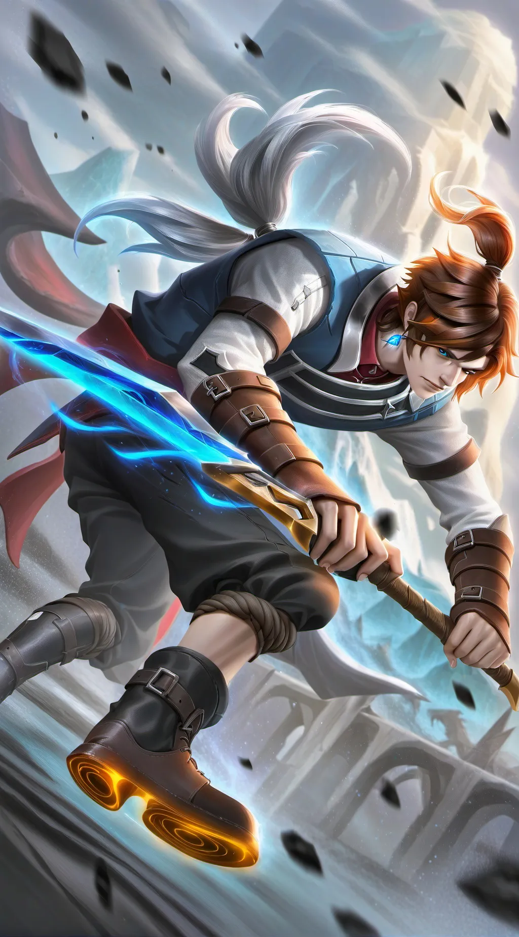 ai character: fin  background