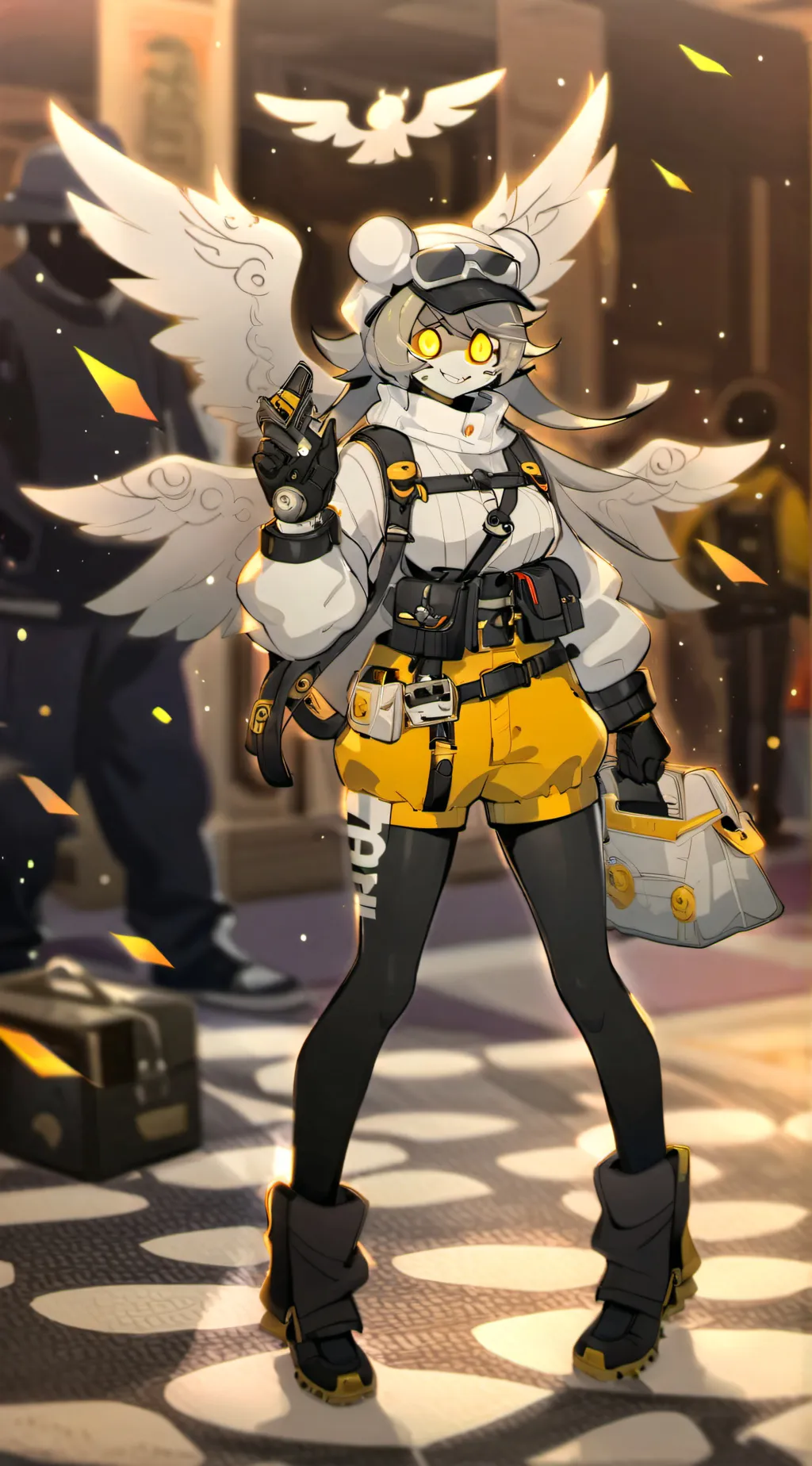 ai character: murder drones V background