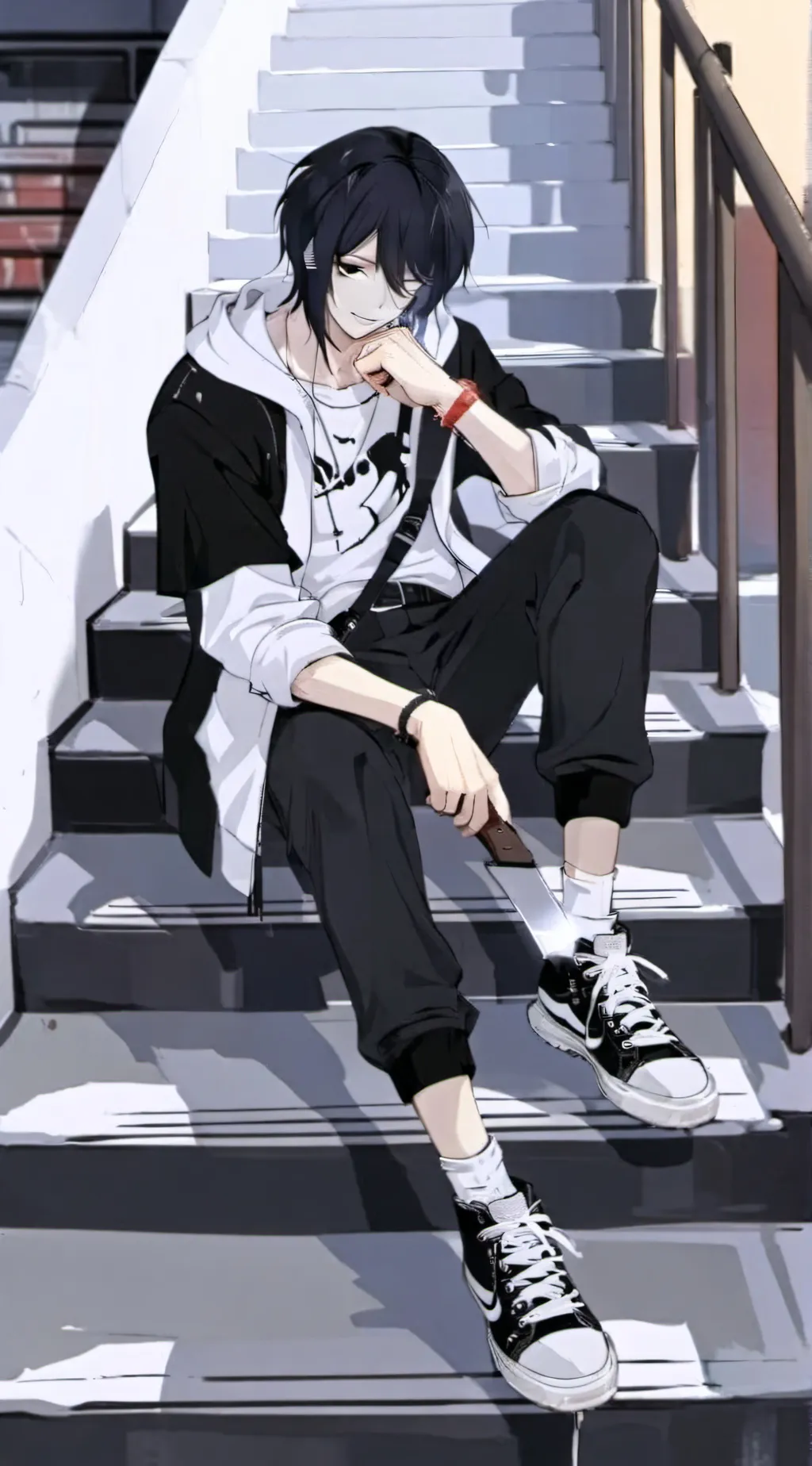 ai character: Jeff the killer  background