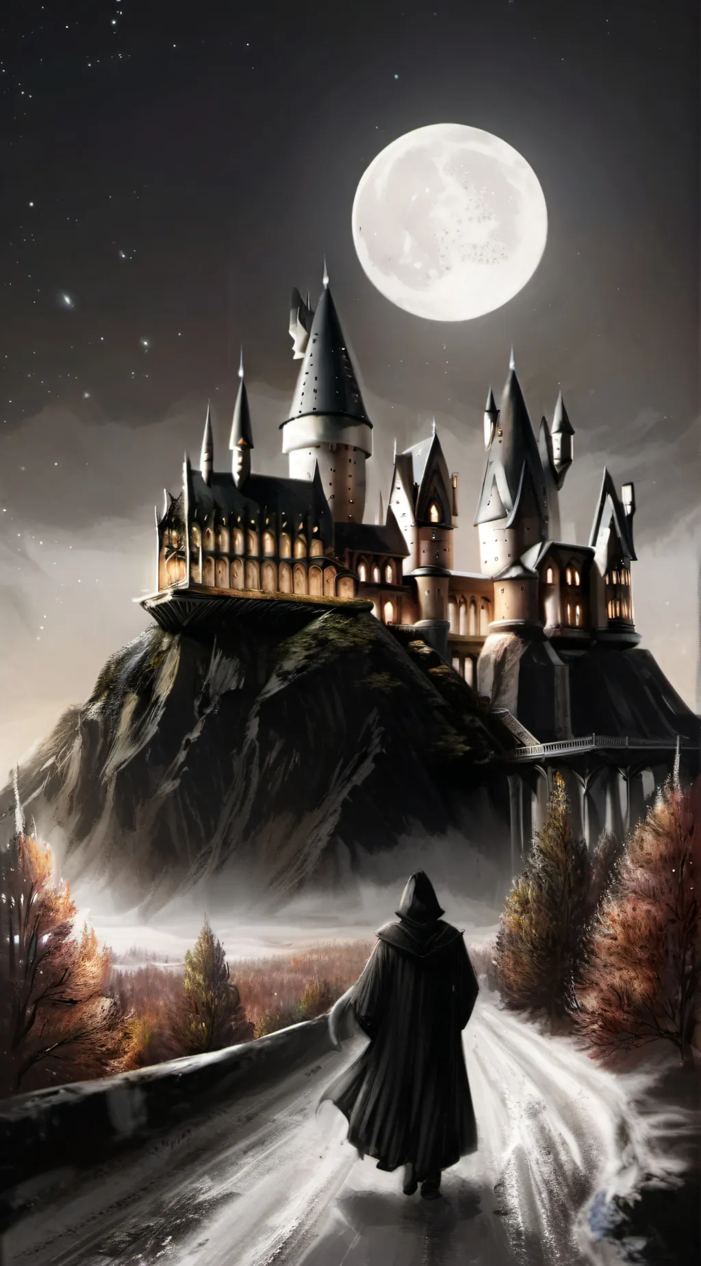 ai character: Hogwarts  background