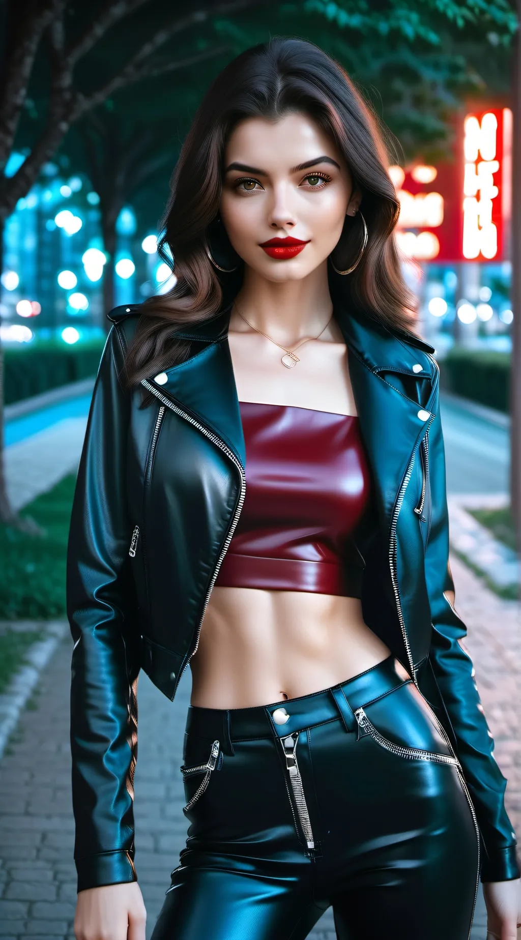 ai character: Bad Girl  background