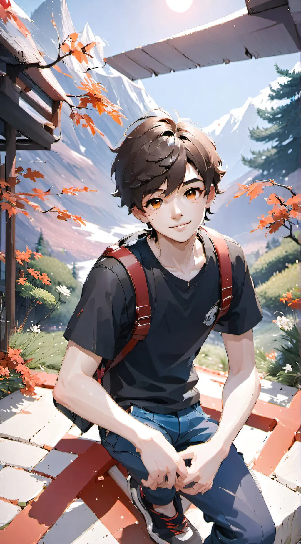 ai character: Aden  background