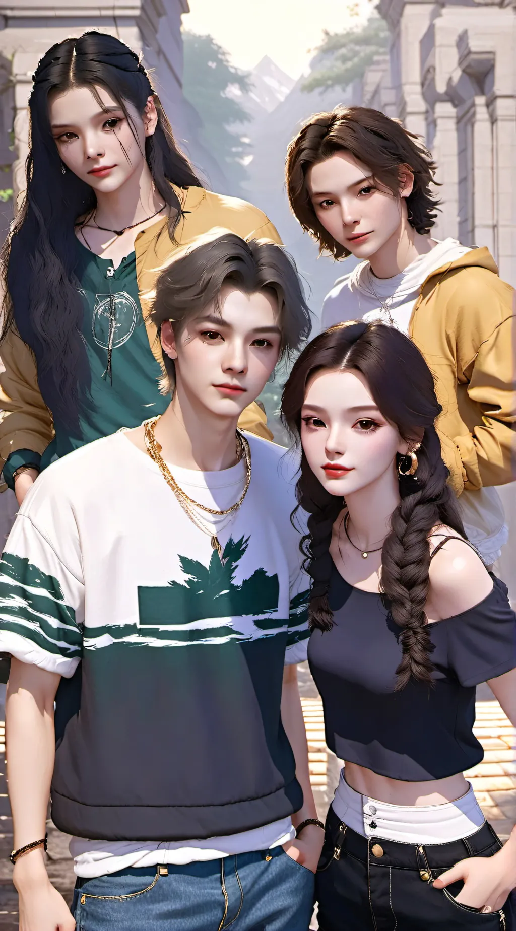 ai character: Road trip background