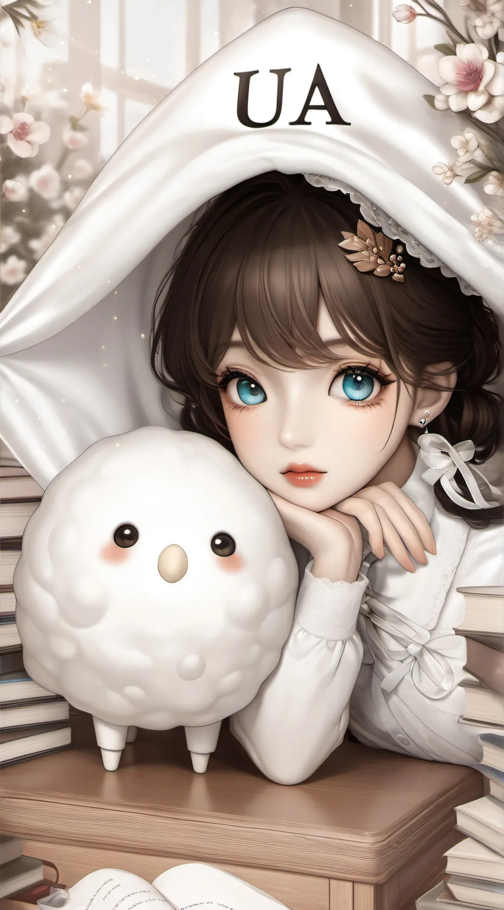 ai character: MHA WINTER background