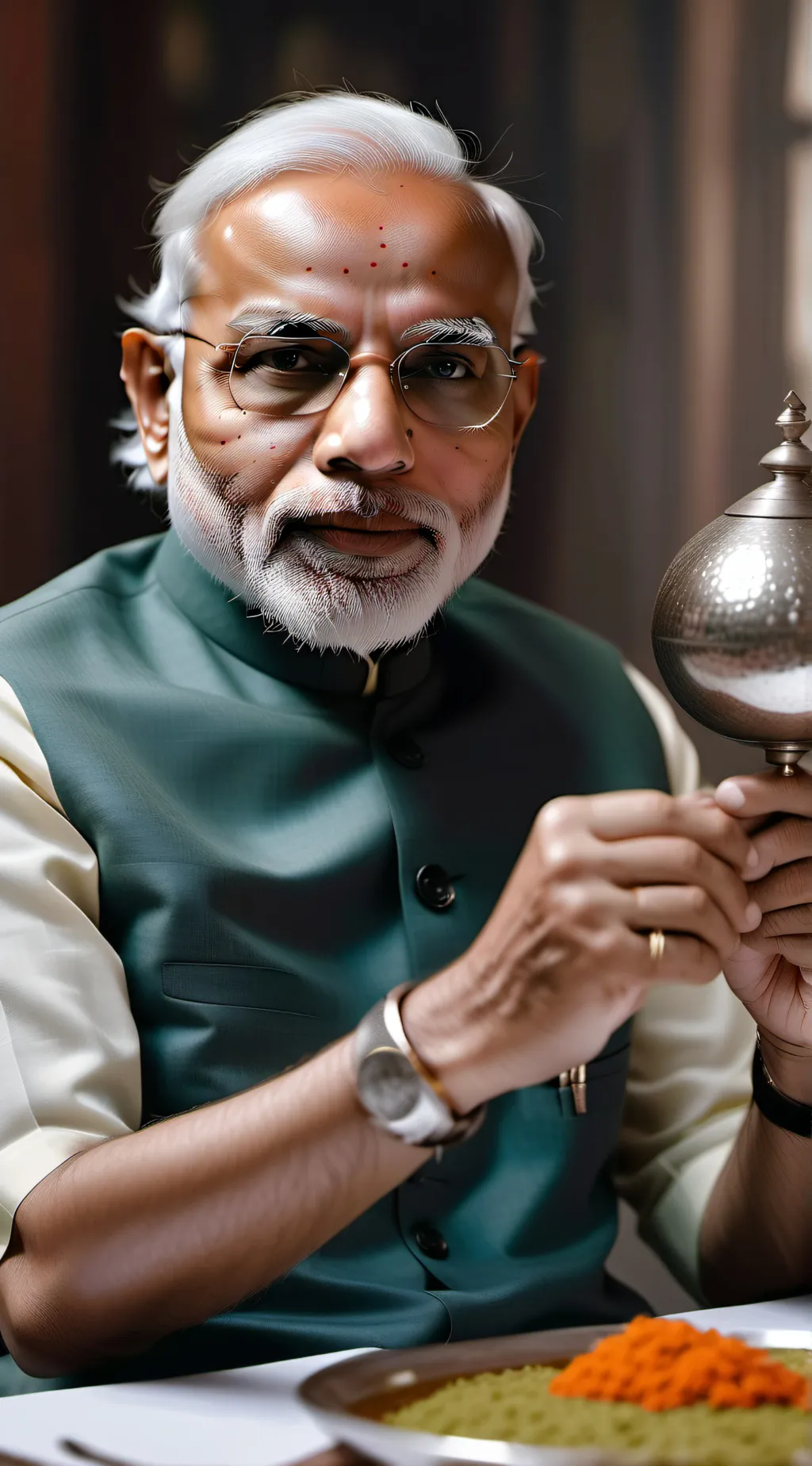 ai character: Narendra Modi  background