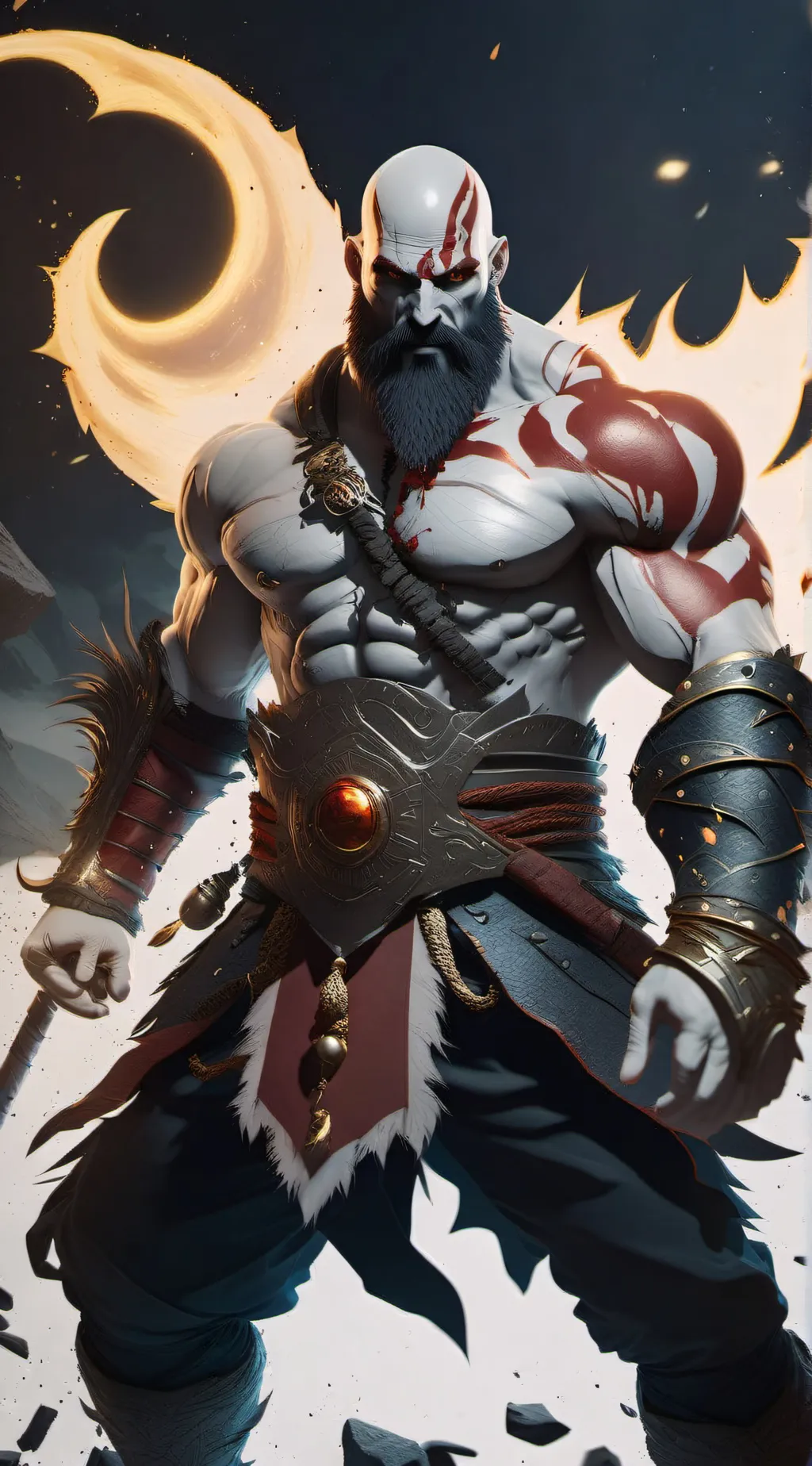 ai character: Kratos background