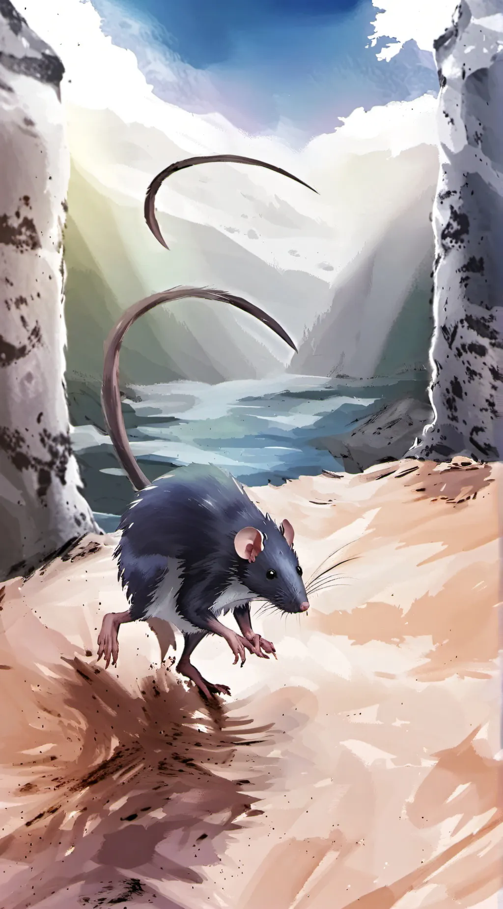 ai character: Roasting Rat background