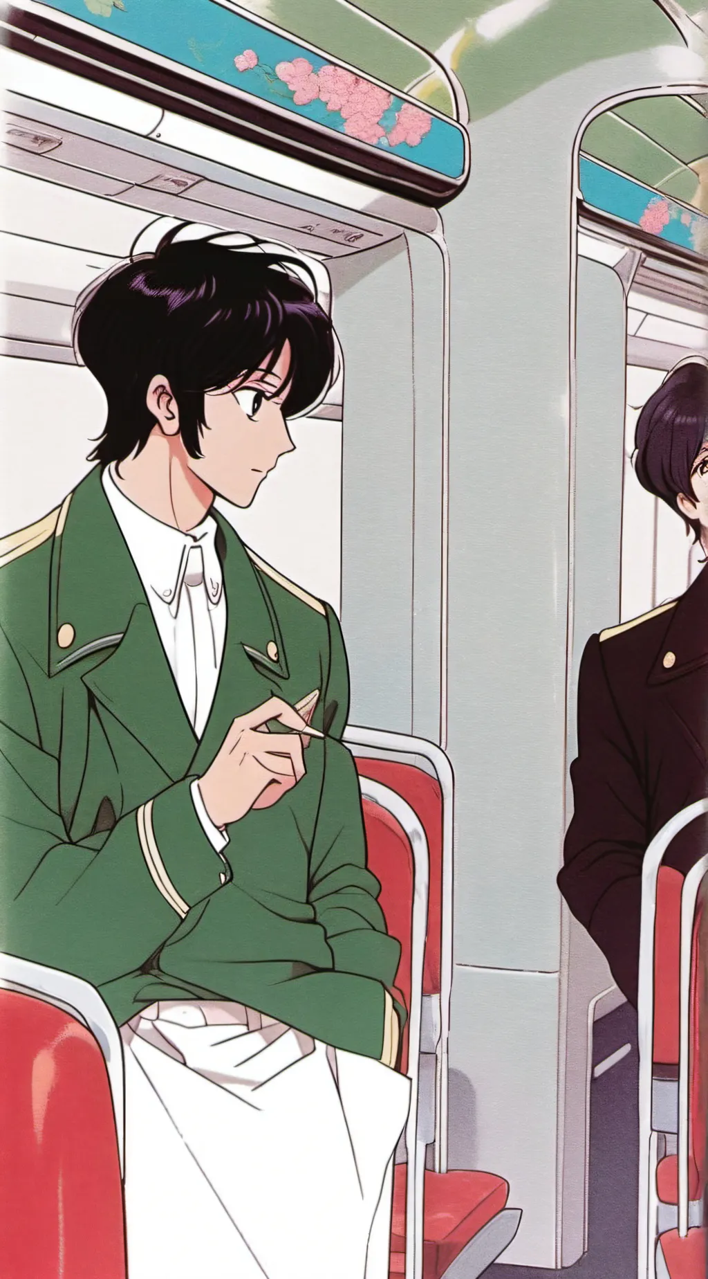 ai character: Jjk bus background