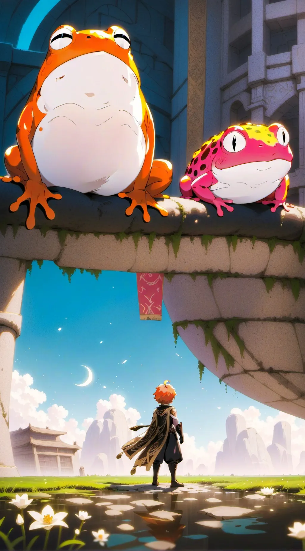 ai character: amphibia  background