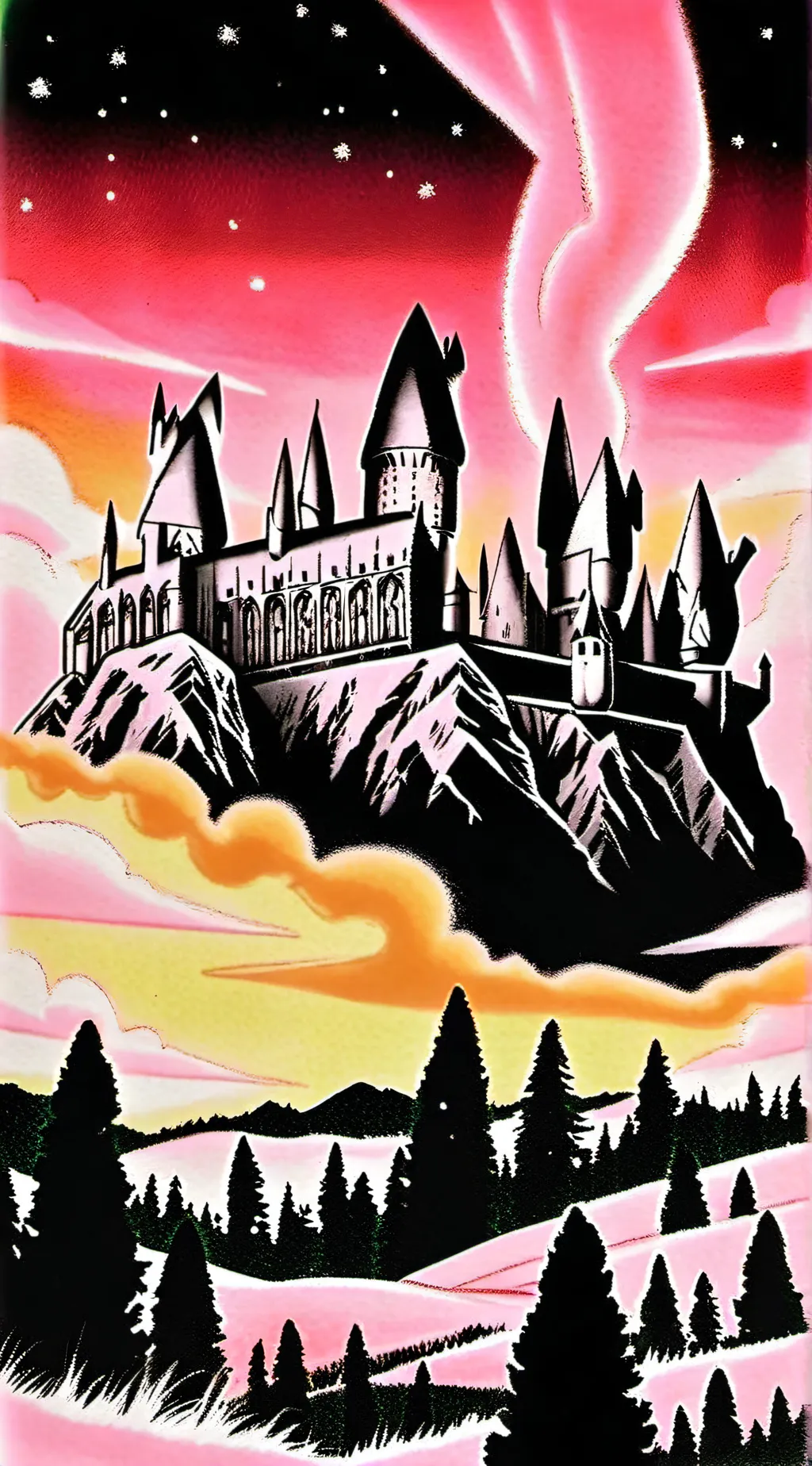 ai character: Hogwarts  background