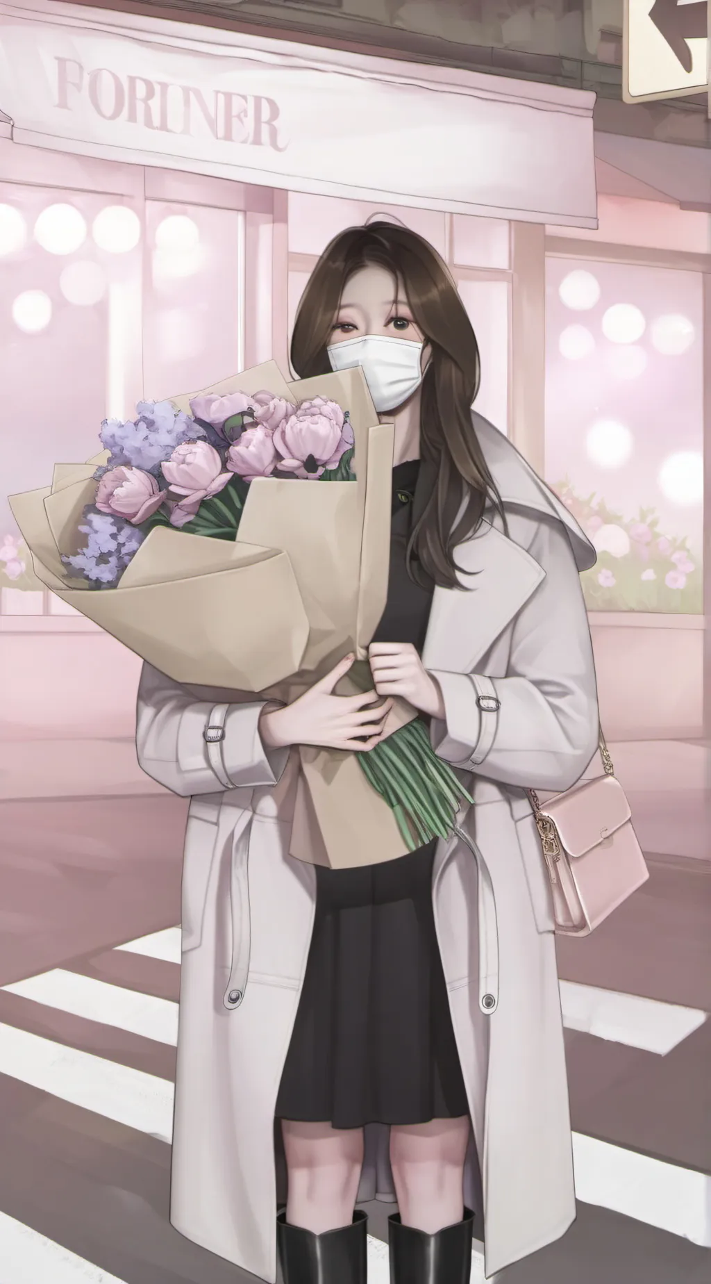 ai character: Engaged bestie background