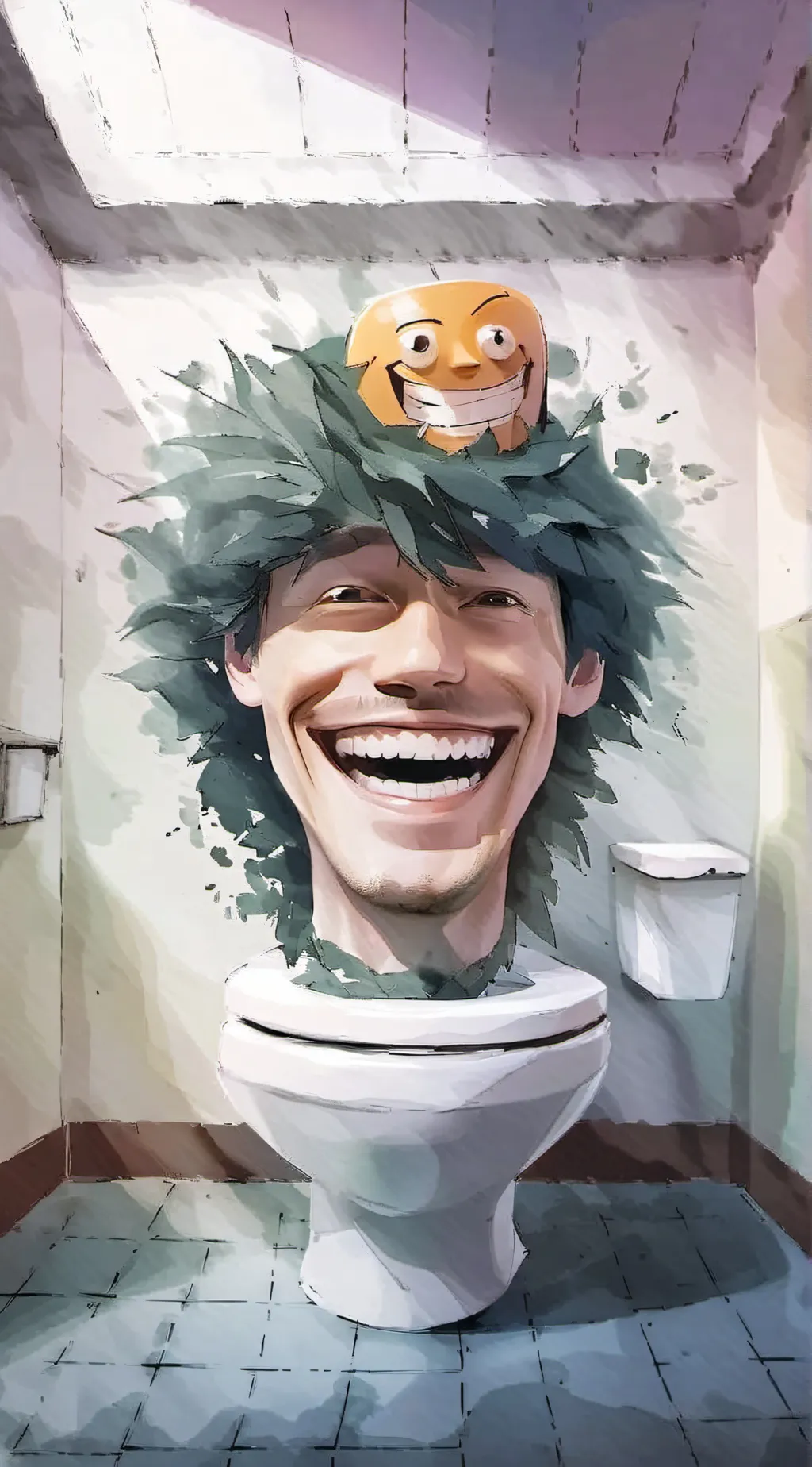 ai character: skibidi toilet background