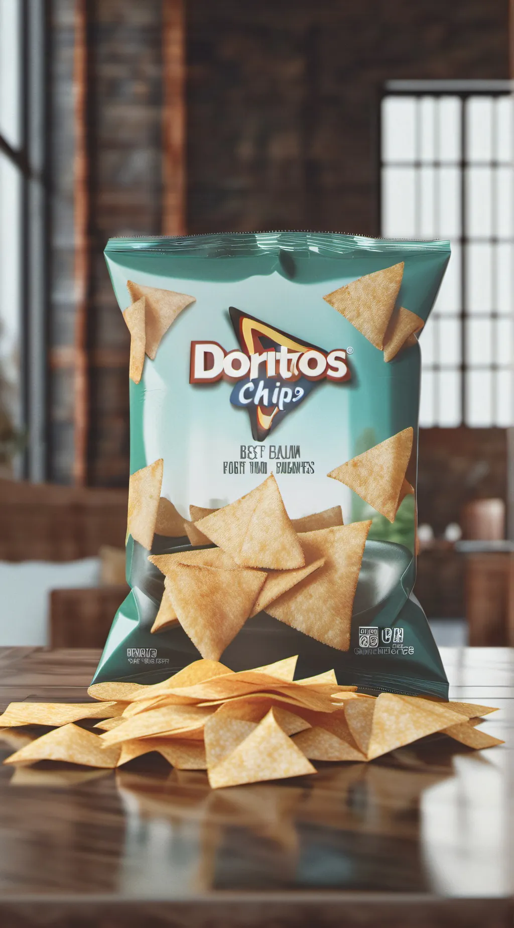 ai character: Doritos  background