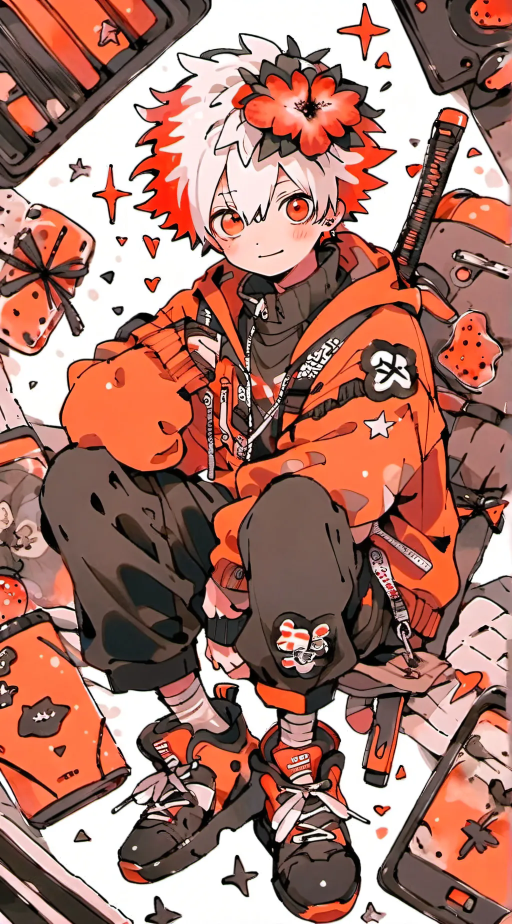ai character: Bakugo  background