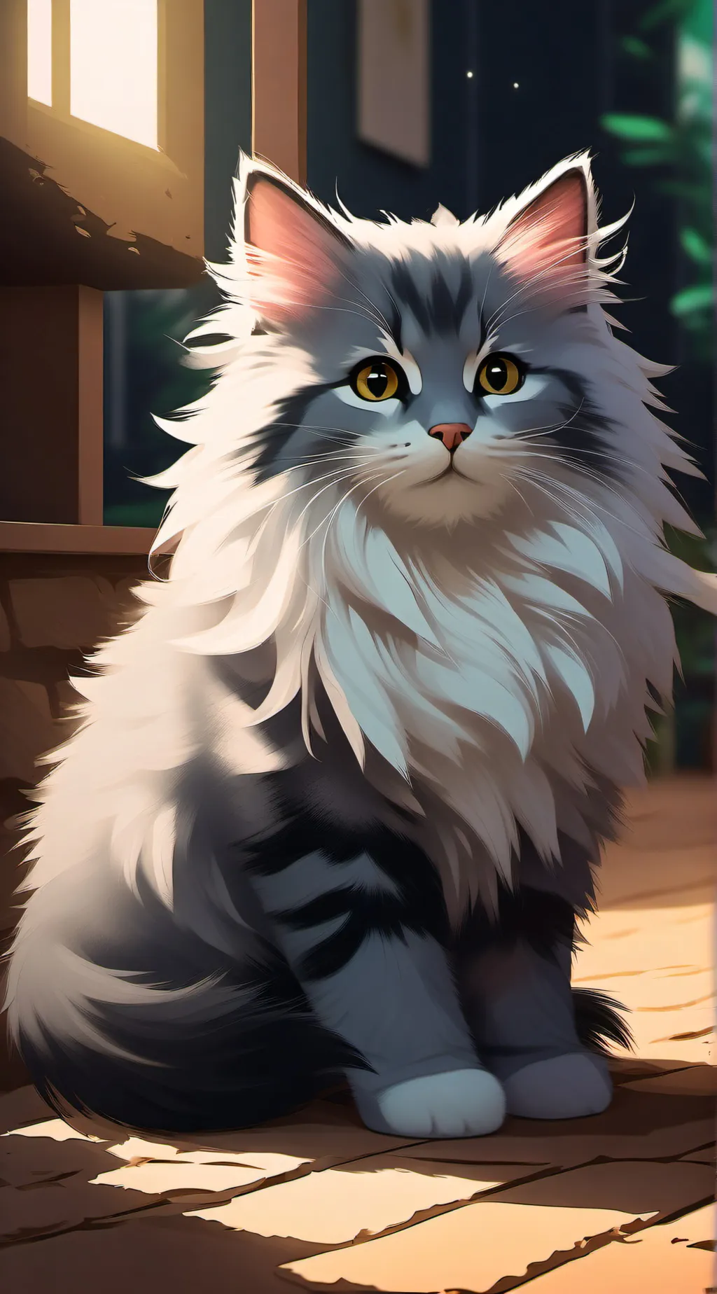 ai character: Lil’ kitten background