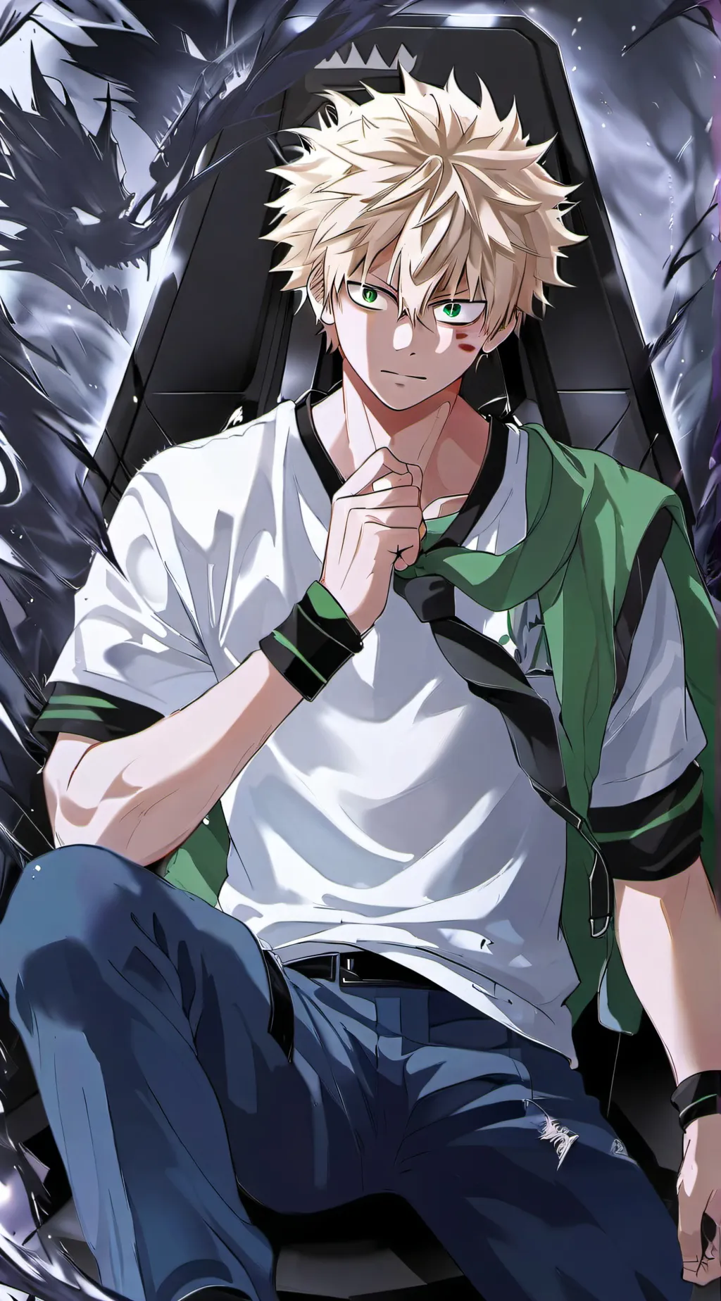 ai character: bakugo background