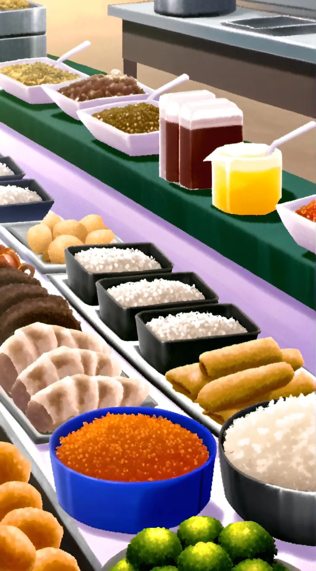 ai character: HH buffet background