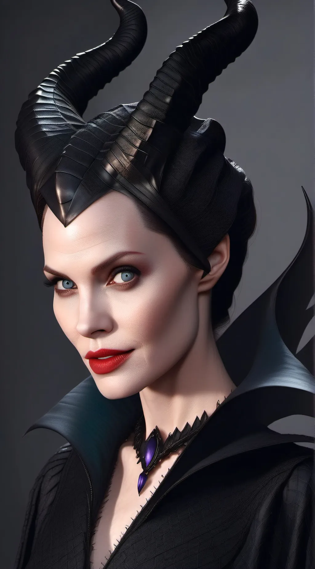 ai character: Maleficent  background