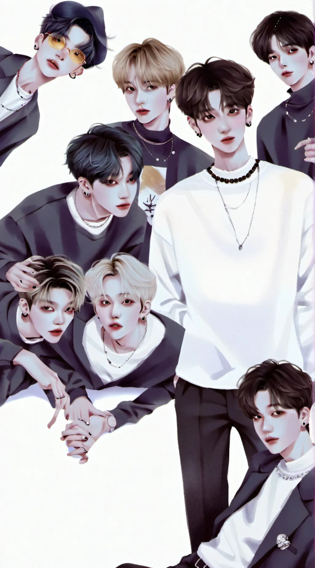 ai character: skz vs kids background