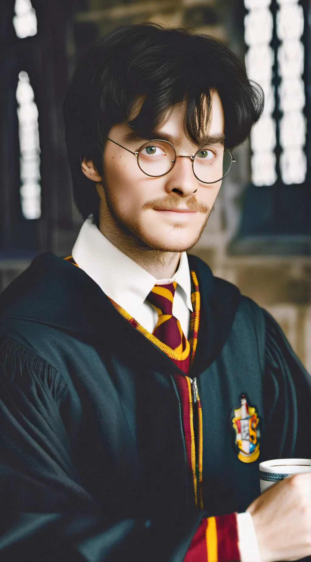 ai character: Harry Potter  background