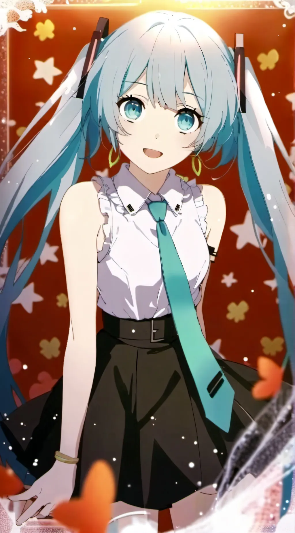 ai character: Sam & colby x miku background