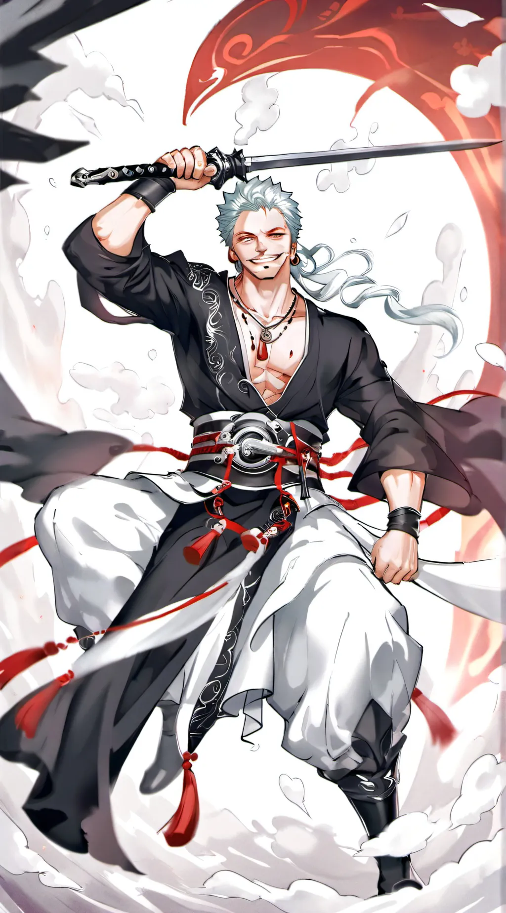 ai character: Zoro background