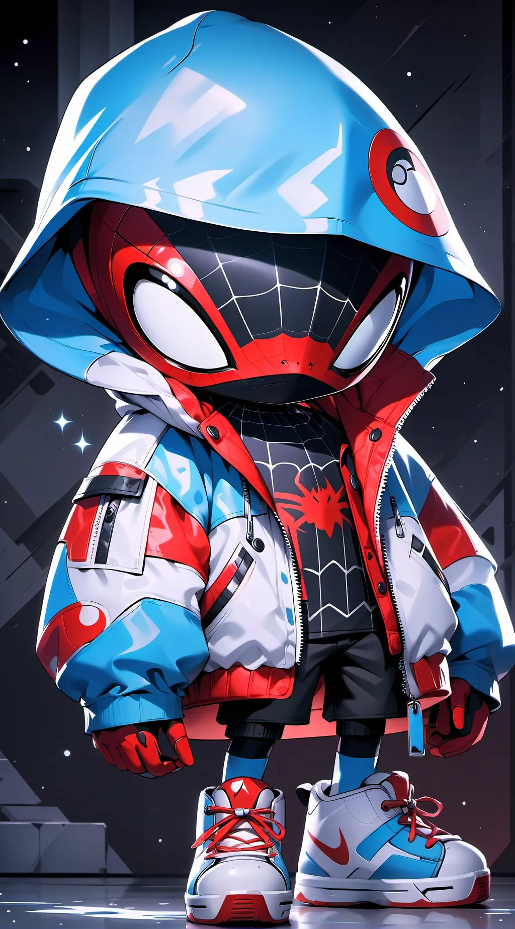 ai character: Hoodie background