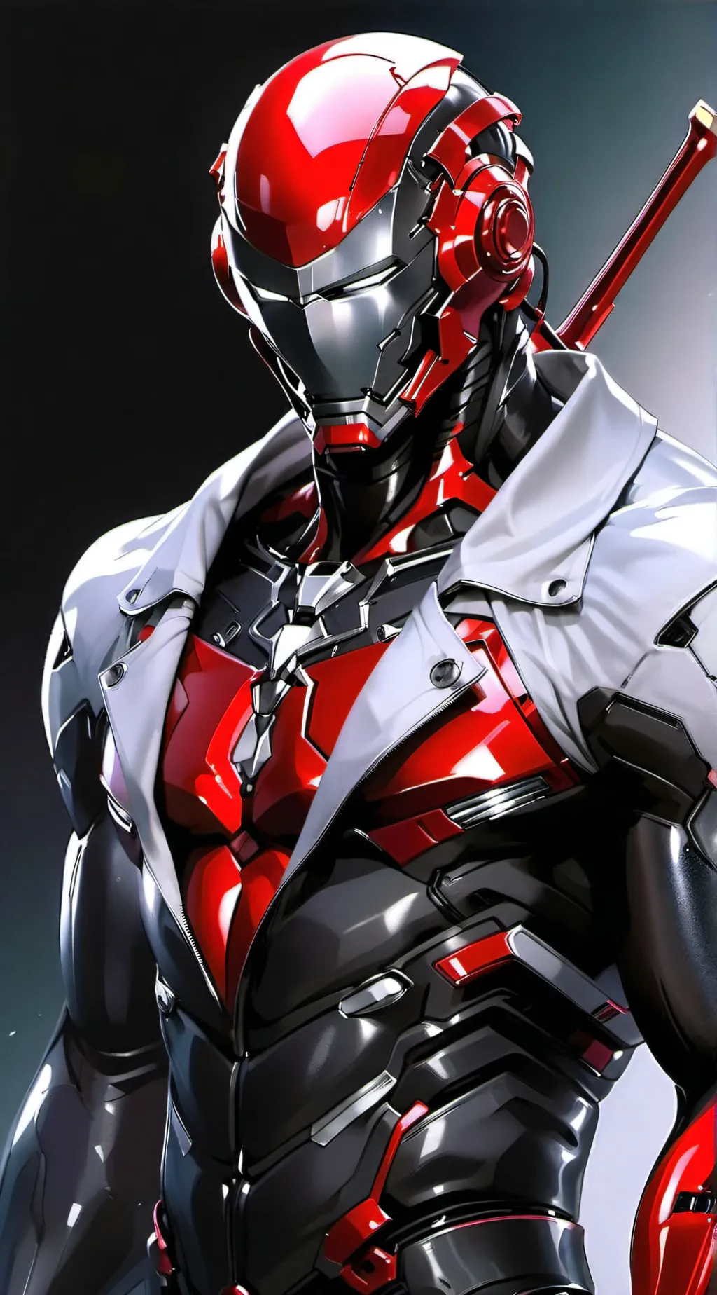 ai character: Red hood  background