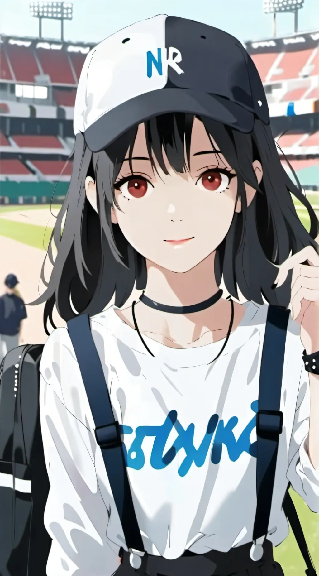 ai character: MEWING GIRL background