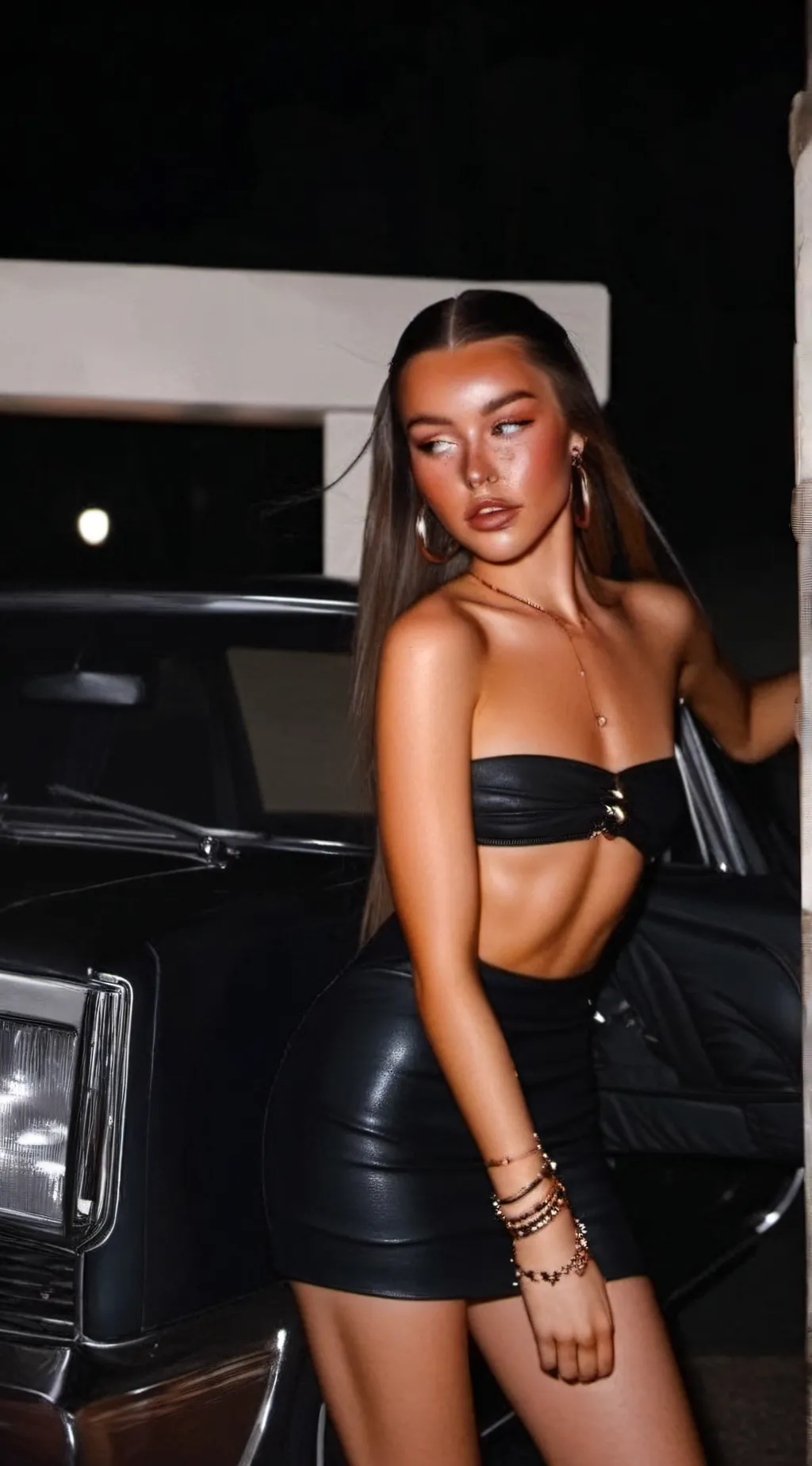 ai character: Madison beer background