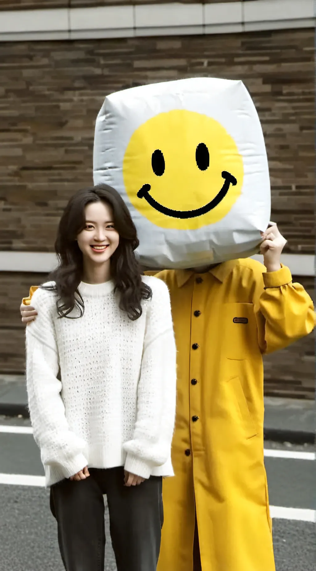 ai character: smiley face(creepy background
