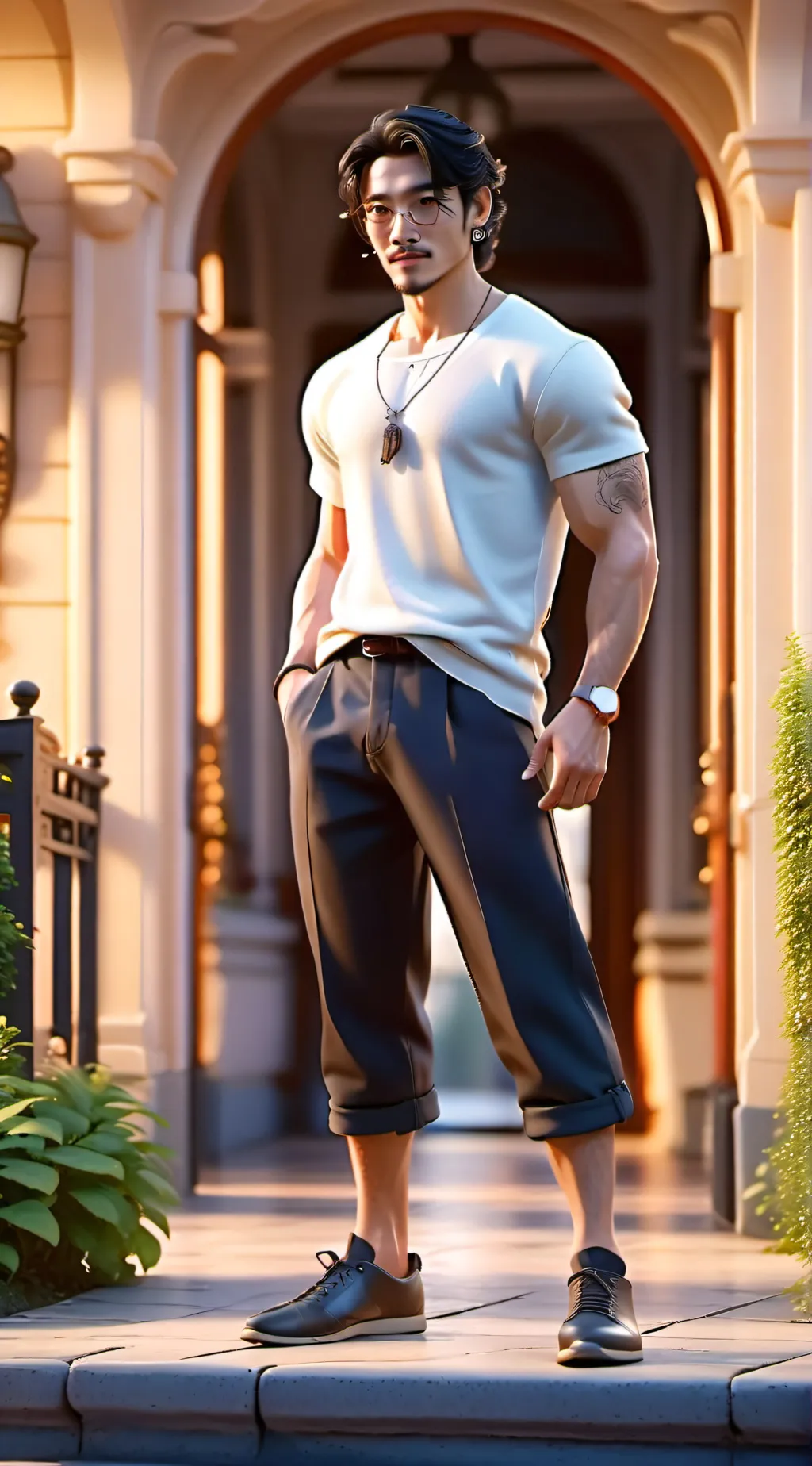 ai character: Manny Jacinto  background